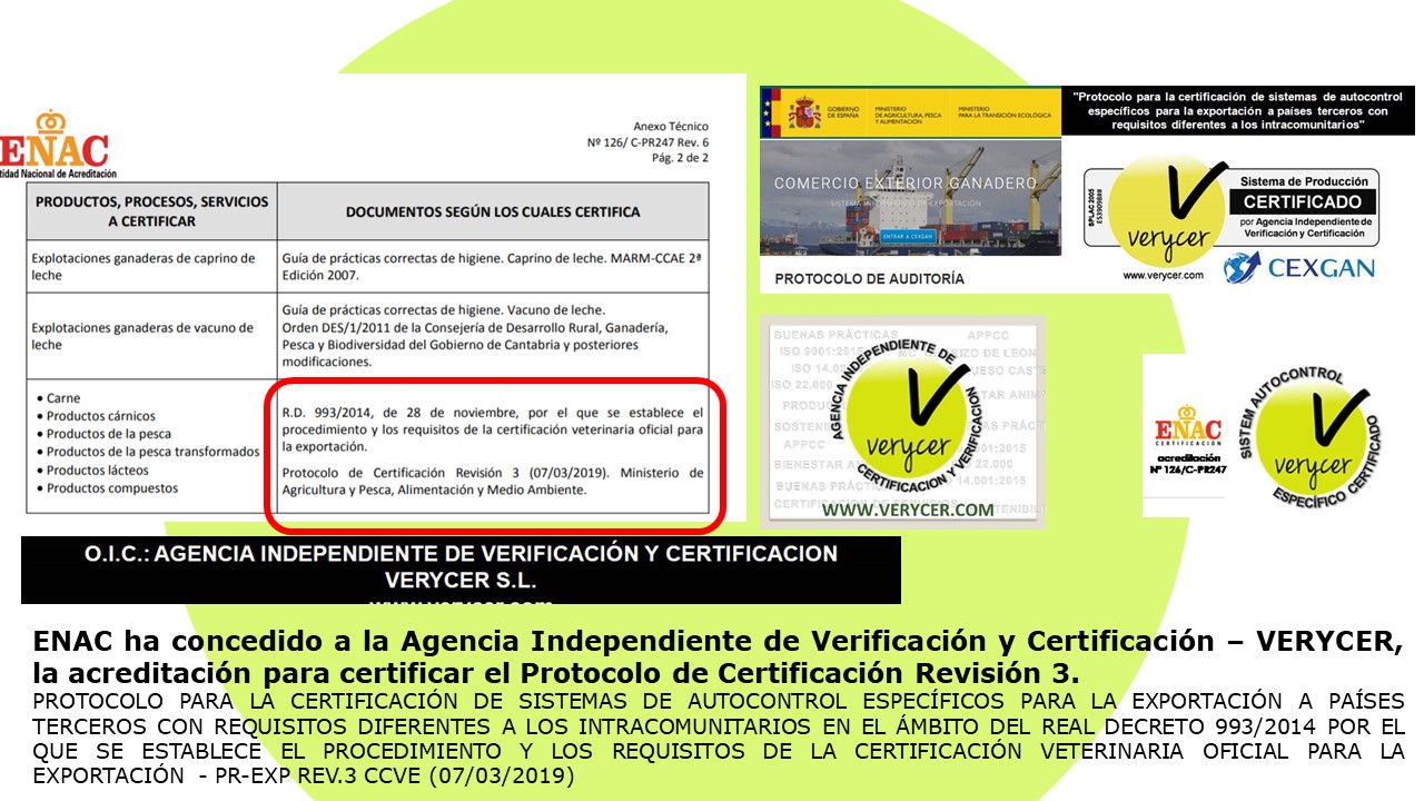 foto #2 de entrada del blog: Nuevo esquema de certificación de producto de exportaciones veterinarias, conforme al RD 993/2014.