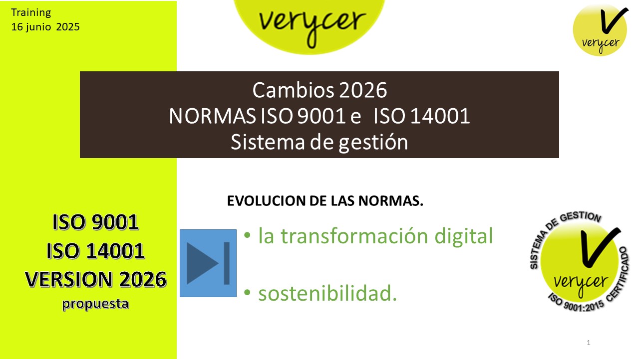 imagen de la noticia: Preparando la ISO 9001 e ISO 14001 Nueva version 2026